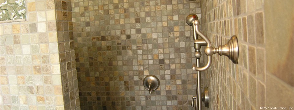 Custom Master Bathroom with Detailed Tile Design